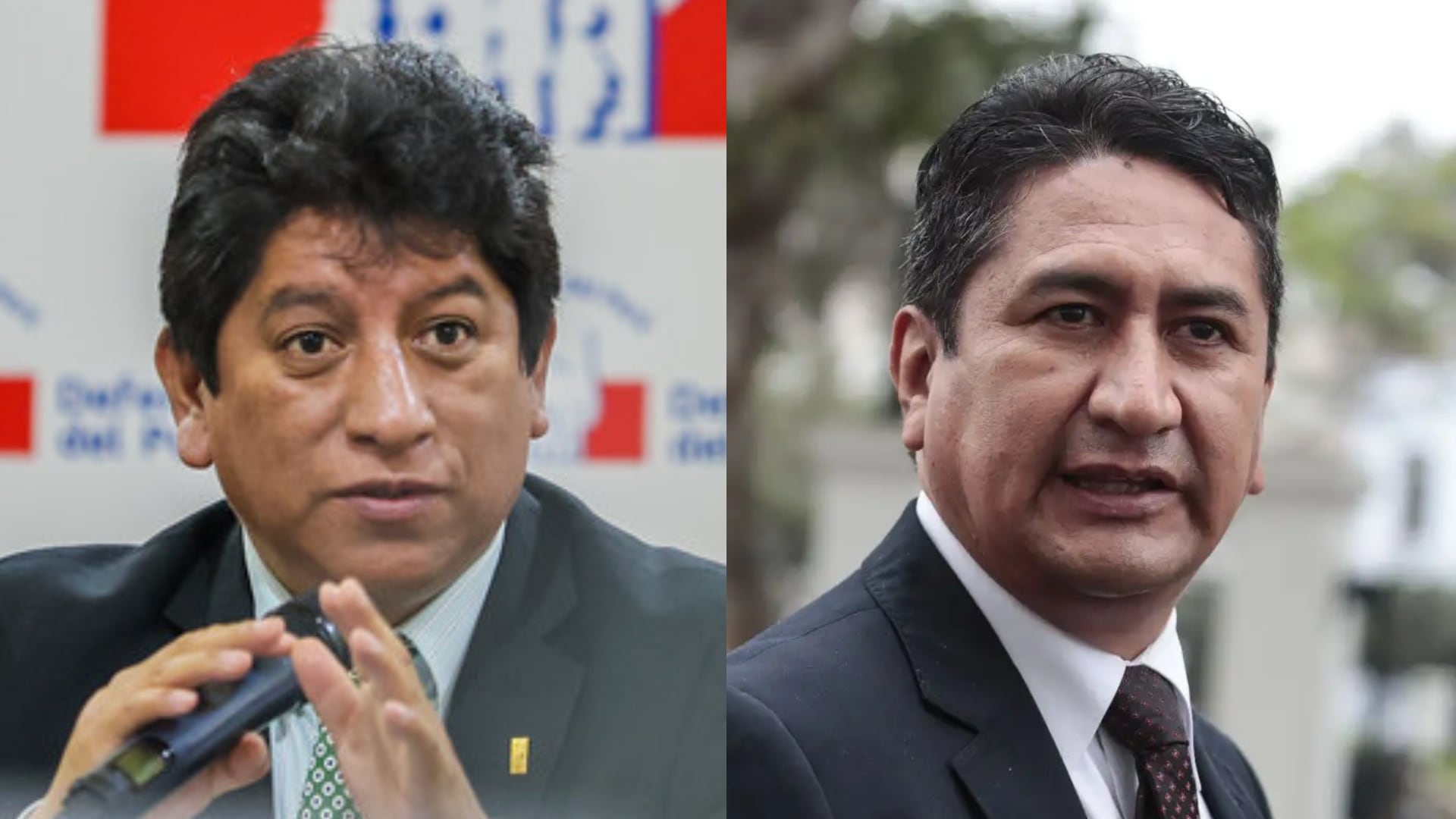 Josué Gutiérrez es exmilitante de Perú Libre, el partido del prófugo Vladimir Cerrón. Foto: composición/Defensoría del Pueblo/Andina