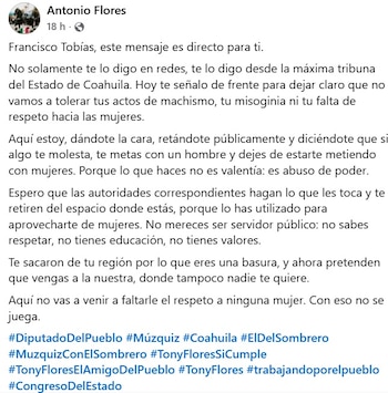 (Facebook Antonio Flores)