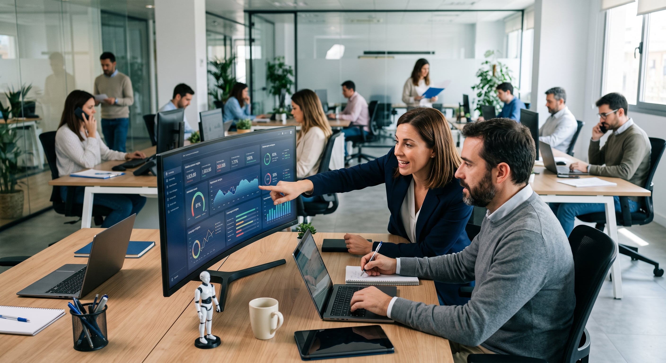 Empresas colombianas empiezan a integrar IA. (Gemini)