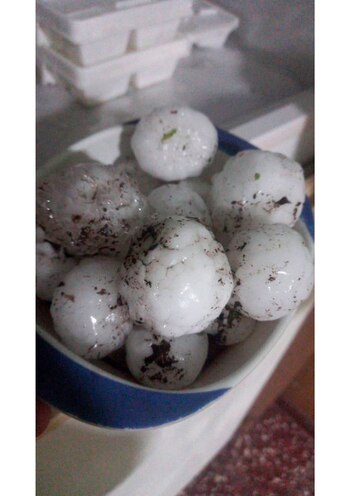 Cayó granizo en Pergamino, provincia