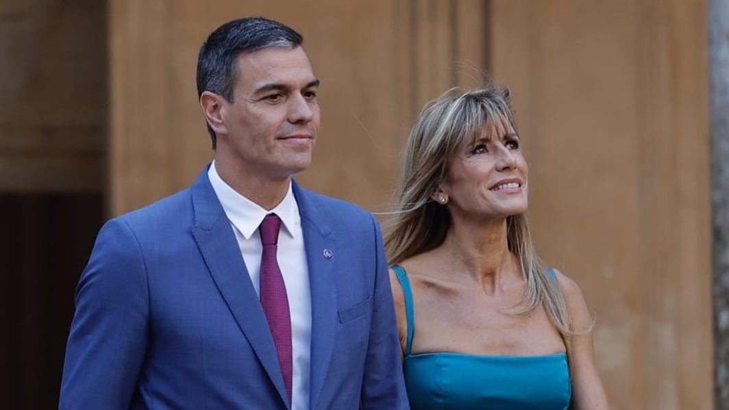 Pedro Sánchez y Begoña Gómez en una imagen de archivo. (Álex Cámara / Europa Press)