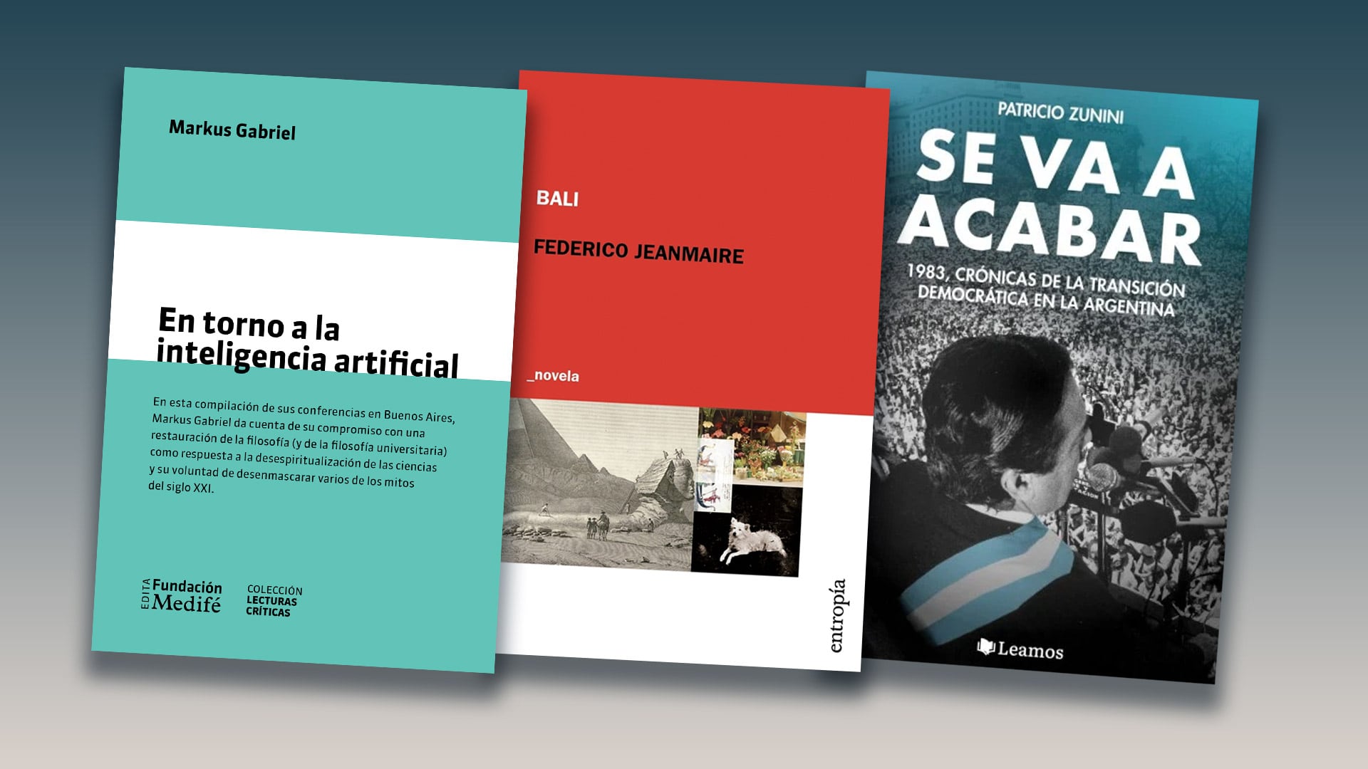 Filosofía, narrativa e historia: un buen conjunto para esta semana.