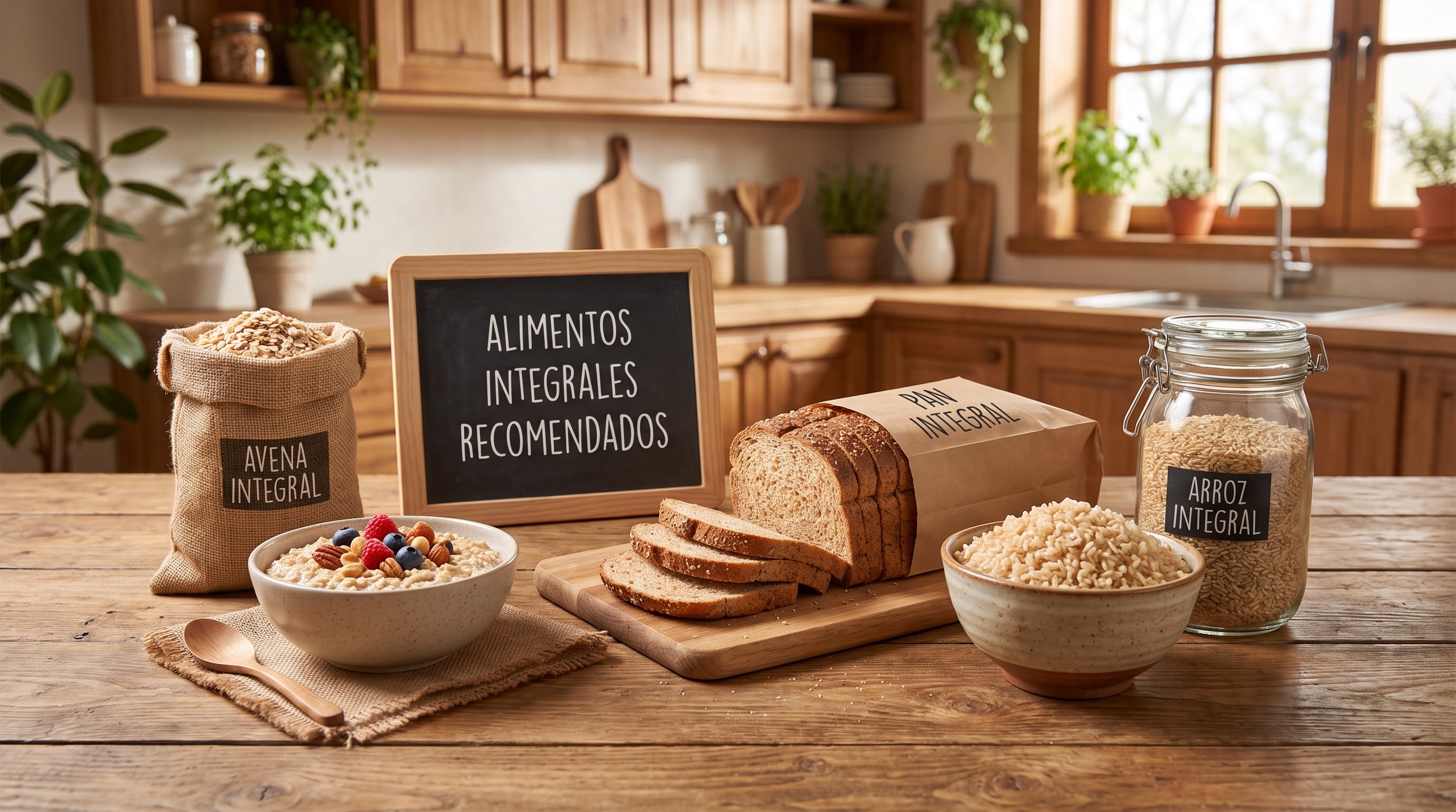 Las frutas, verduras y cereales integrales como avena, pan integral y arroz integral aportan fibra y nutrientes que pueden ayudar en la alimentación para la CBP (Imagen Ilustrativa Infobae)