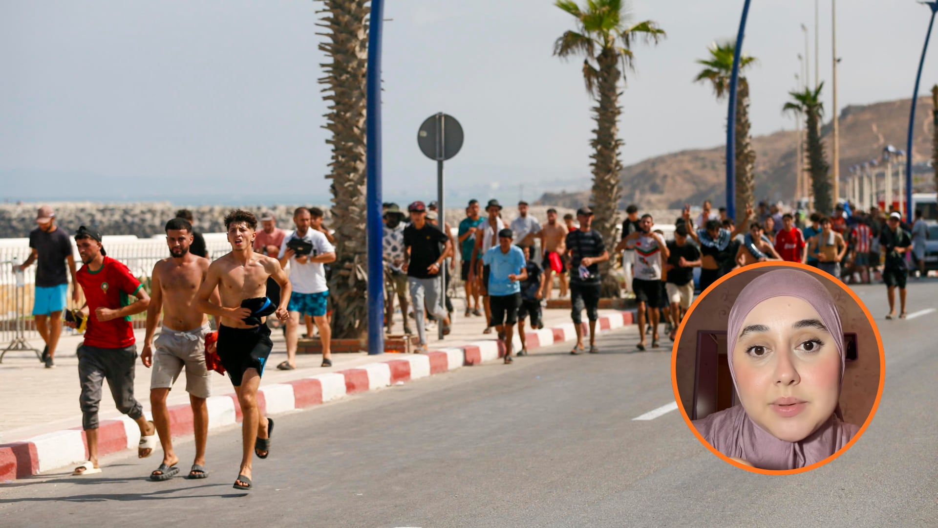 Una ciudadana de Ceuta y de origen marroquí, sobre la llegada masiva de migrantes de Marruecos: “Están por todas partes, abatidos, cansados, con heridas”