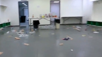 El deplorable estado en el que Barcelona dejó el vestuario tras vencer a Slavia Praga