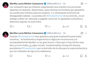 Crédito: X(@MaluMicher)