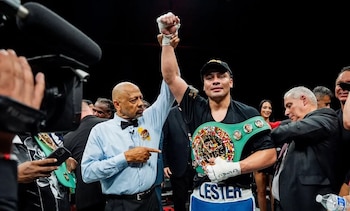 Tras defender el cinturón interino del CMB, Lester Martínez quedó a la espera de la definición entre Canelo Álvarez y Christian Mbilli en la división supermediano.