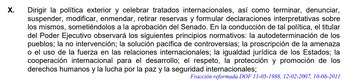 Este es el artículo 87 de la Constitución que habla sobre la política exterior mexicana