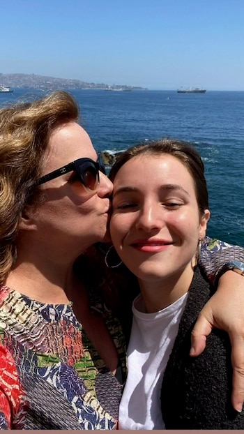 Lucía Galán y la felicidad por su hija