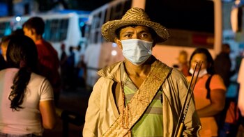 Indígenas venezolanos llegaron al Palacio