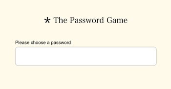 The Password game hace que