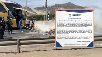 Gobierno regional suspende clases presenciales