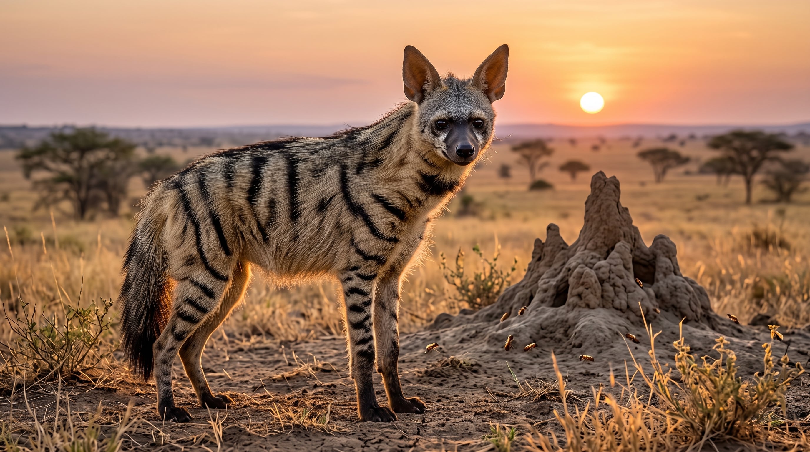 El nuevo cariotipo del lobo de tierra ofrece una referencia técnica para ordenar los miles de fragmentos dispersos del genoma de este mamífero africano (Imagen Ilustrativa Infobae)