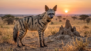 El lobo de tierra comparte una sorprendente similitud genética con las hienas y los gatos domésticos