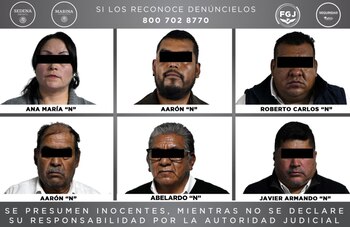 En total fueron detenidas seis