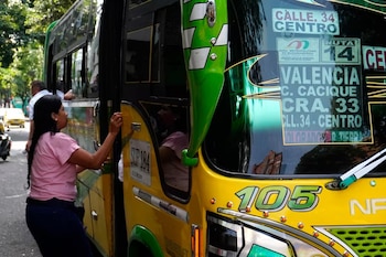 Los buses y colectivos no
