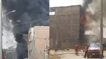 Las llamas afectaron un inmueble en una zona concurrida, movilizando a varias unidades de bomberos y forzando el cierre de avenidas cercanas en el distrito limeño| Foto: Alerta Urbana