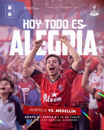 El cuadro poderoso de la montaña quiere cerrar la final de la Liga BetPlay como local - crédito @DIM_Oficial / X
