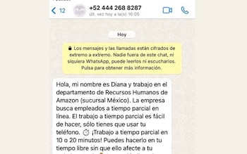 Estafa de WhatsApp. (foto: El