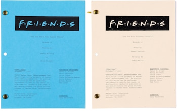 Los guiones, propiedad personal de Matthew Perry, serán incluidos en la subasta. EFE/ Heritage Auctions