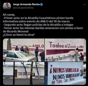 Un periodista anunció las primeras