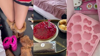 Tartas de frutilla, pantuflas de