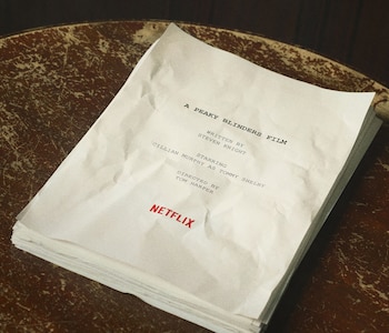 El guión de lo que será la película de "Peaky Blinders". (Crédito: Netflix)