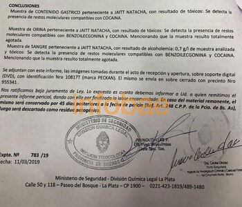 Pericia: lo que se encontró