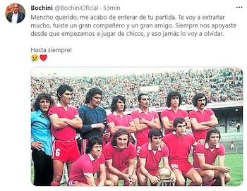 Bochini, compañero y amigo del