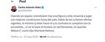 Post de Carlos Antonio Vélez