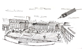 Boceto de "Big Ben Lying