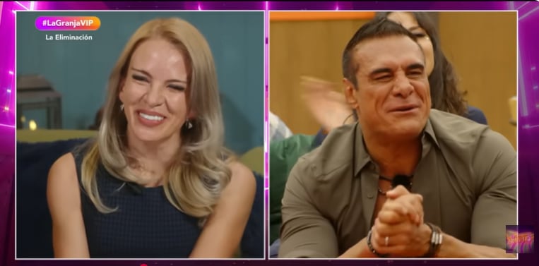 Rodríguez Lucero, atleta de alto rendimiento, se convirtió en un pilar emocional para el exluchador, acompañándolo en uno de los momentos más tensos del reality y tras la pérdida de su anterior pareja. (Captura de pantalla La Granja VIP)