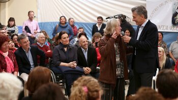 El presidente Mauricio Macri cuando