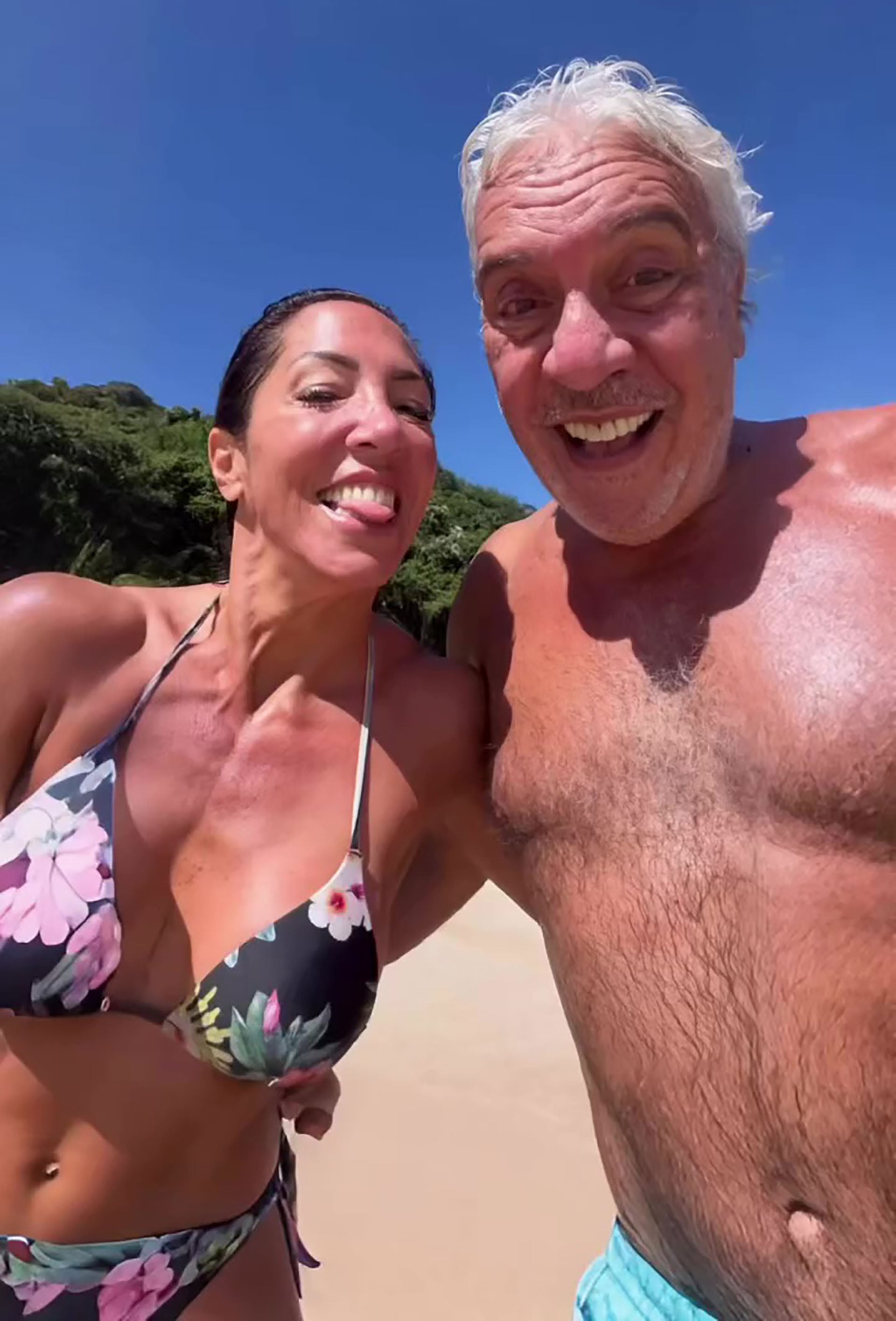 Chimi Meza y Coco Sily disfrutando de su luna de miel en Brasil