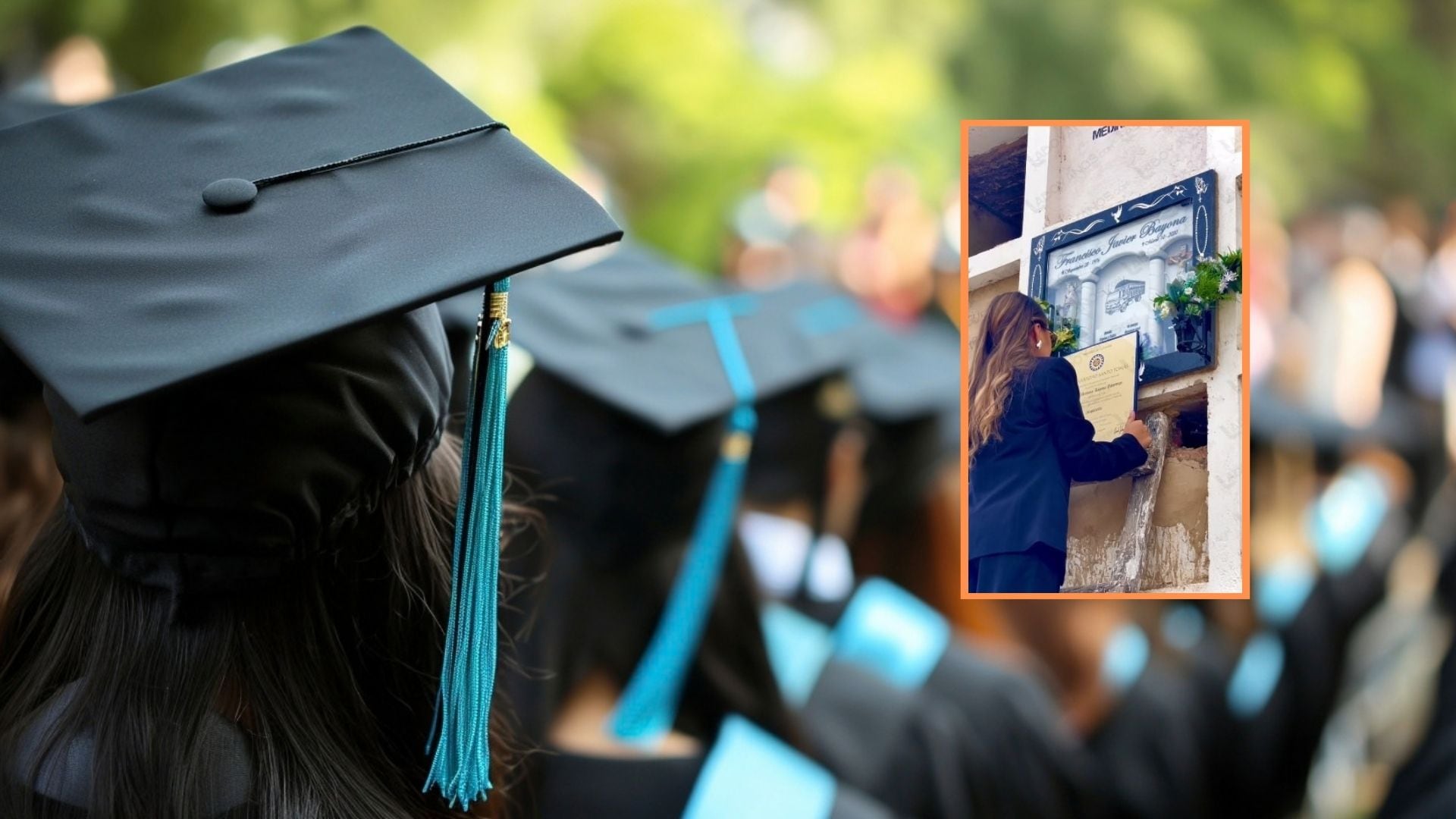 Una egresada de arquitectura lleva su diploma a la tumba de su padre en Colombia - crédito Imagen Ilustrativa Infobae/Captura de video
