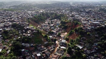 Una vista panorámica del barrio