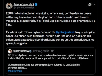 Paloma Valencia respondió a las