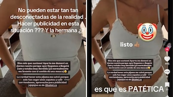 La creadora de contenido contó cómo salió de su casa durante la emergencia y terminó en el ojo público por mencionar una prenda, en un mensaje que muchos vieron fuera de lugar - crédito TikTok