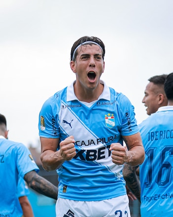 Michael Hoyos celebró su quinto gol con Sporting Cristal.