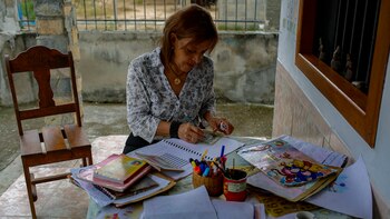 La profesora Martha Susana Guevara