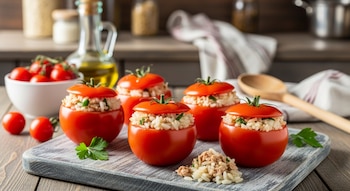 La receta de tomates rellenos