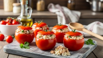 Receta de tomates rellenos con