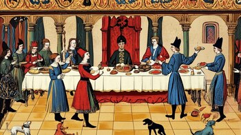 Clásico y autentico banquete medieval