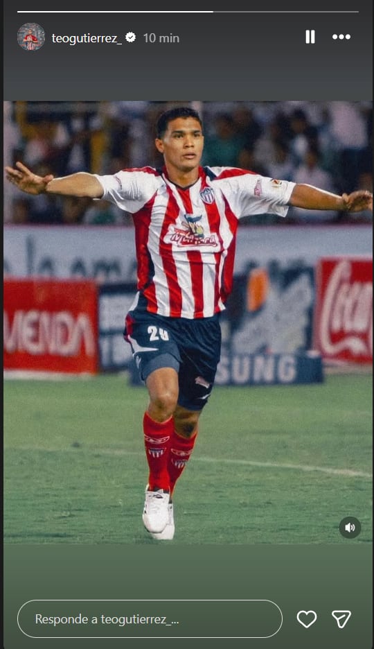 Post de Teófilo Gutiérrez en Instagram previo a la final contra Deportes Tolima - crédito Instagram