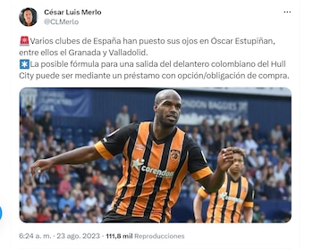 Óscar Estupiñan jugaría en España