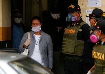Foto de archivo ilustrativa de Keiko Fujimori saliendo de prisión en Lima.
May 4, 2020. REUTERS/Sebastian Castaneda
PROHIBIDA SU REVENTA O SU USO COMO ARCHIVO