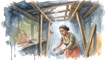 “Elegir entre comida o arreglar una gotera”: el drama cotidiano de vivir en una casa con riesgo de derrumbe en Cuba