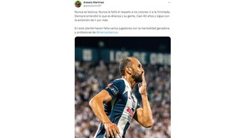 Publicación en Twitter que Hernán