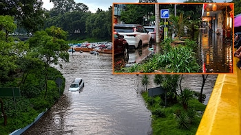 Lluvias colapsan la Ciudad de México: Polanco y Circuito Bicentenario quedan bajo el agua