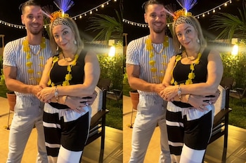 Anthony Aranda listo para celebrar Año Nuevo, jnto a su madre. (Foto: Instagram)